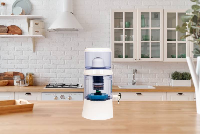 Fontaine EVA en plastique 7 litres blanche avec système magnétique