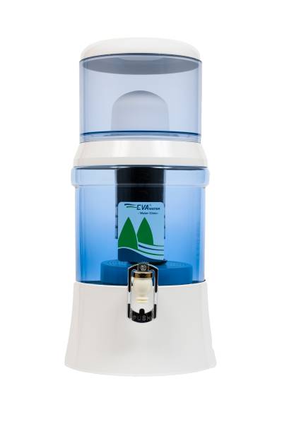 Fontaine EVA en verre 7 litres blanche avec système magnétique