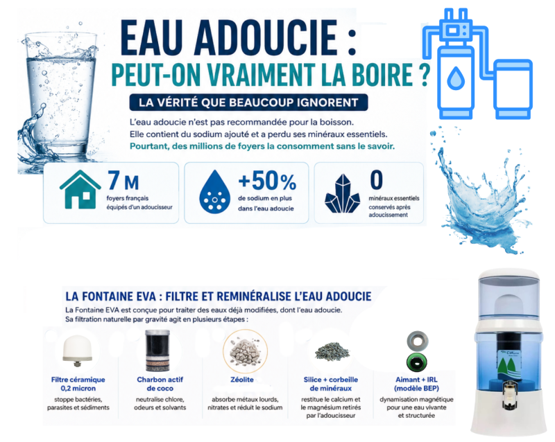 Peut-on vraiment boire l’eau d’un adoucisseur ?