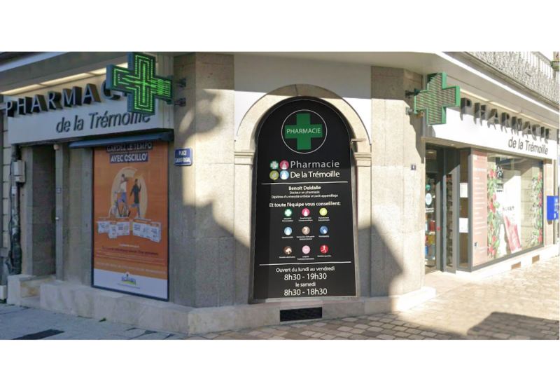 PHARMACIE DE LA TRÉMOILLE - DISTRIBUTEUR DE FONTAINES A EAU FILTRANTES - À LAVAL EN MAYENNE -53
