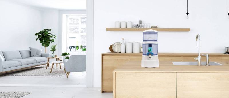 Fontaine EVA en plastique 25 litres blanche SANS système magnétique