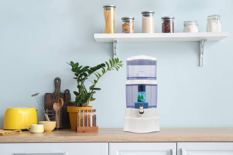 Fontaine EVA en plastique 25 litres blanche