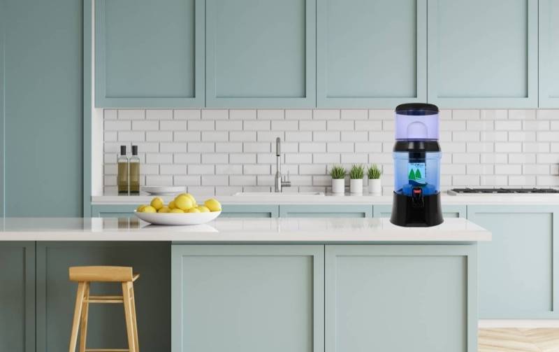 Fontaine EVA cuve inférieure en verre 7 litres noire AVEC système magnétique